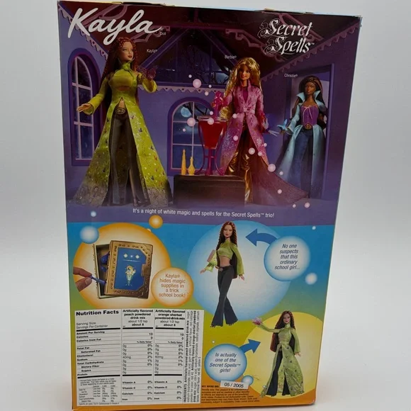 Mattel Secret Spells Kayla Doll red hair New In Box B2789 Butterfly Trick Book - Picture 7 of 13